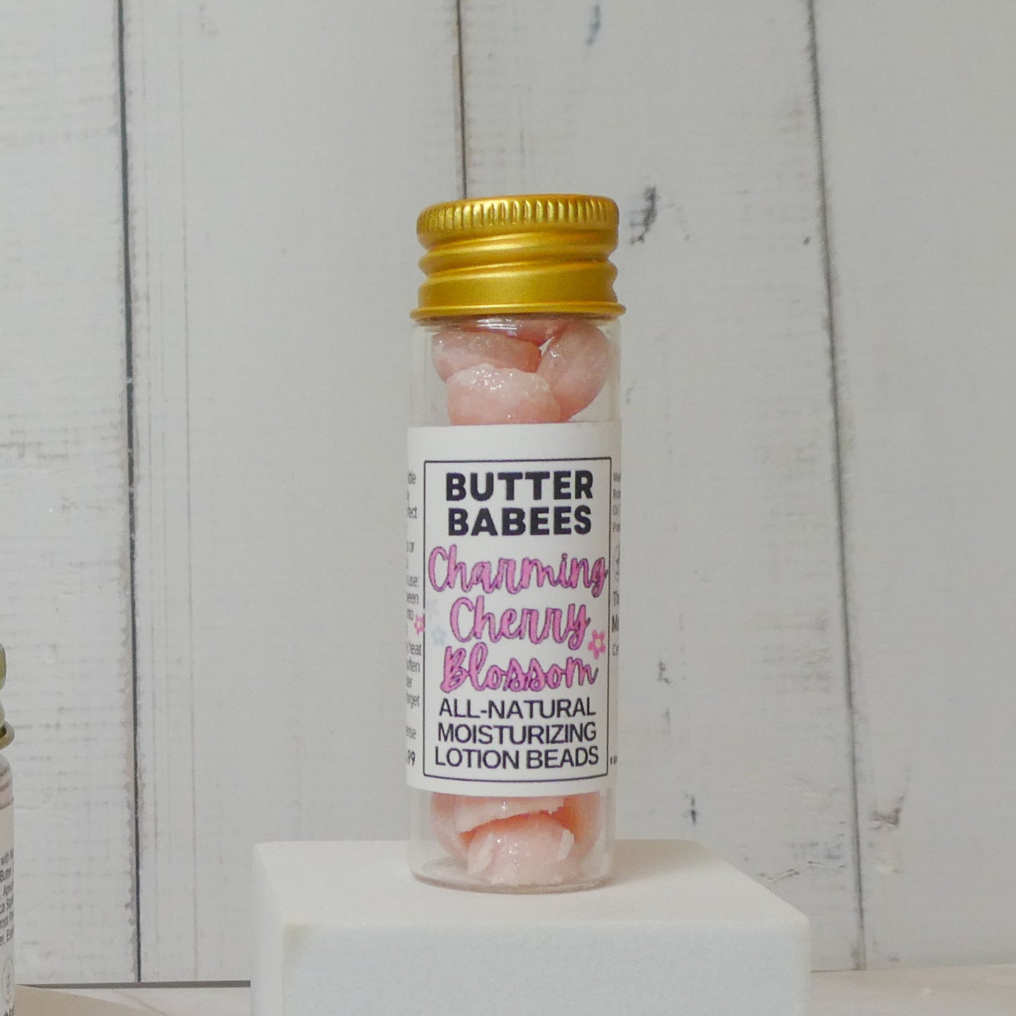 Charming Cherry Blossom Shea Butter handmade, all-natural moisturizing lotion beads