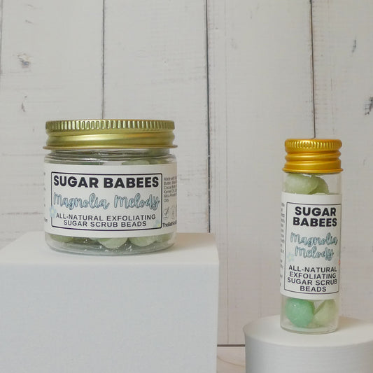 Magnolia Melody Exfoliating Sugar Scrub-handmade, all-natural exfoliating scrub beads