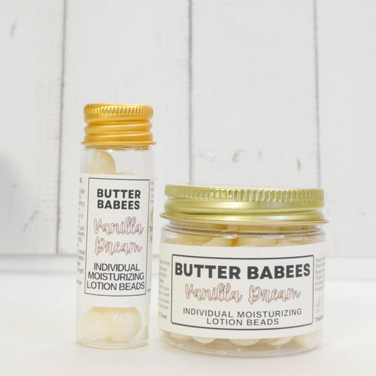 Vanilla Dream Shea Butter  -handmade, all-natural moisturizing lotion beads