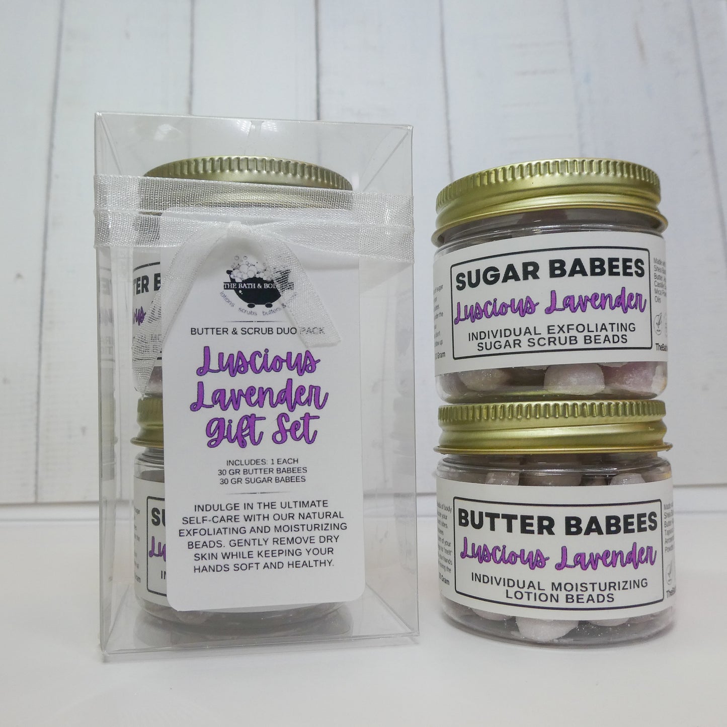 Duo Pack Gift Set lotion, exfoliant, natural, handmade