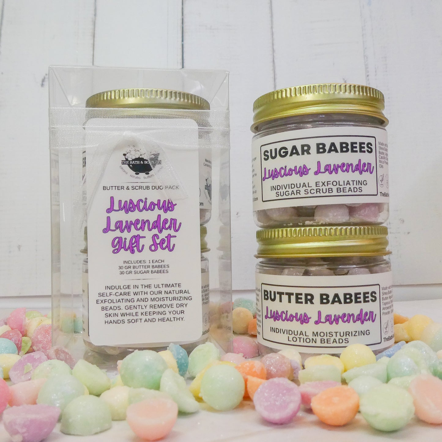 Duo Pack Gift Set lotion, exfoliant, natural, handmade