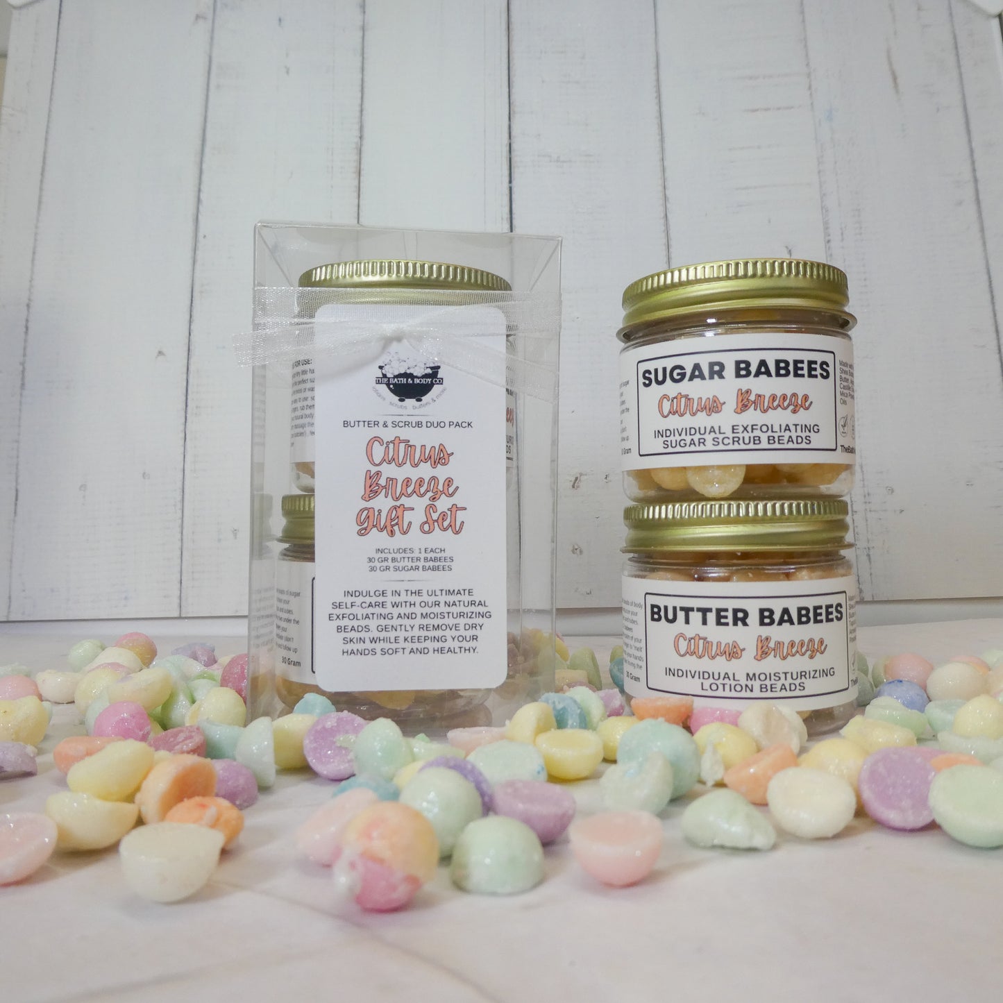 Duo Pack Gift Set lotion, exfoliant, natural, handmade