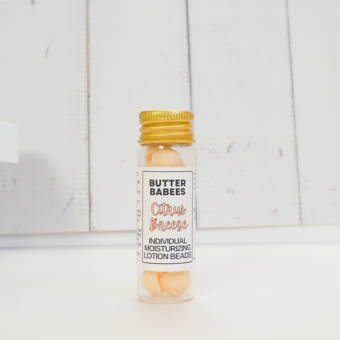 Citrus Breeze Shea Butter -handmade, all-natural moisturizing lotion beads