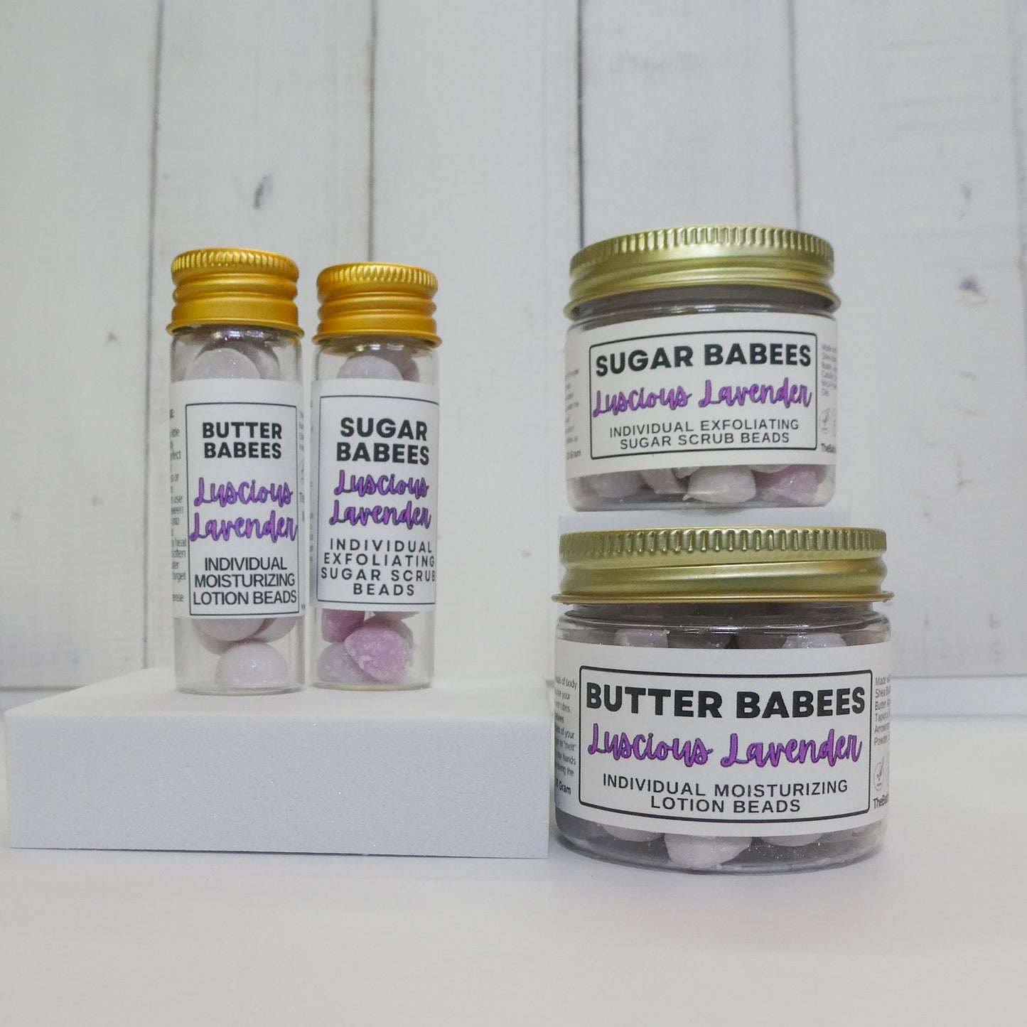 Luscious Lavender Exfoliating Sugar Scrub-handmade, all-natural exfoliating scrub beads