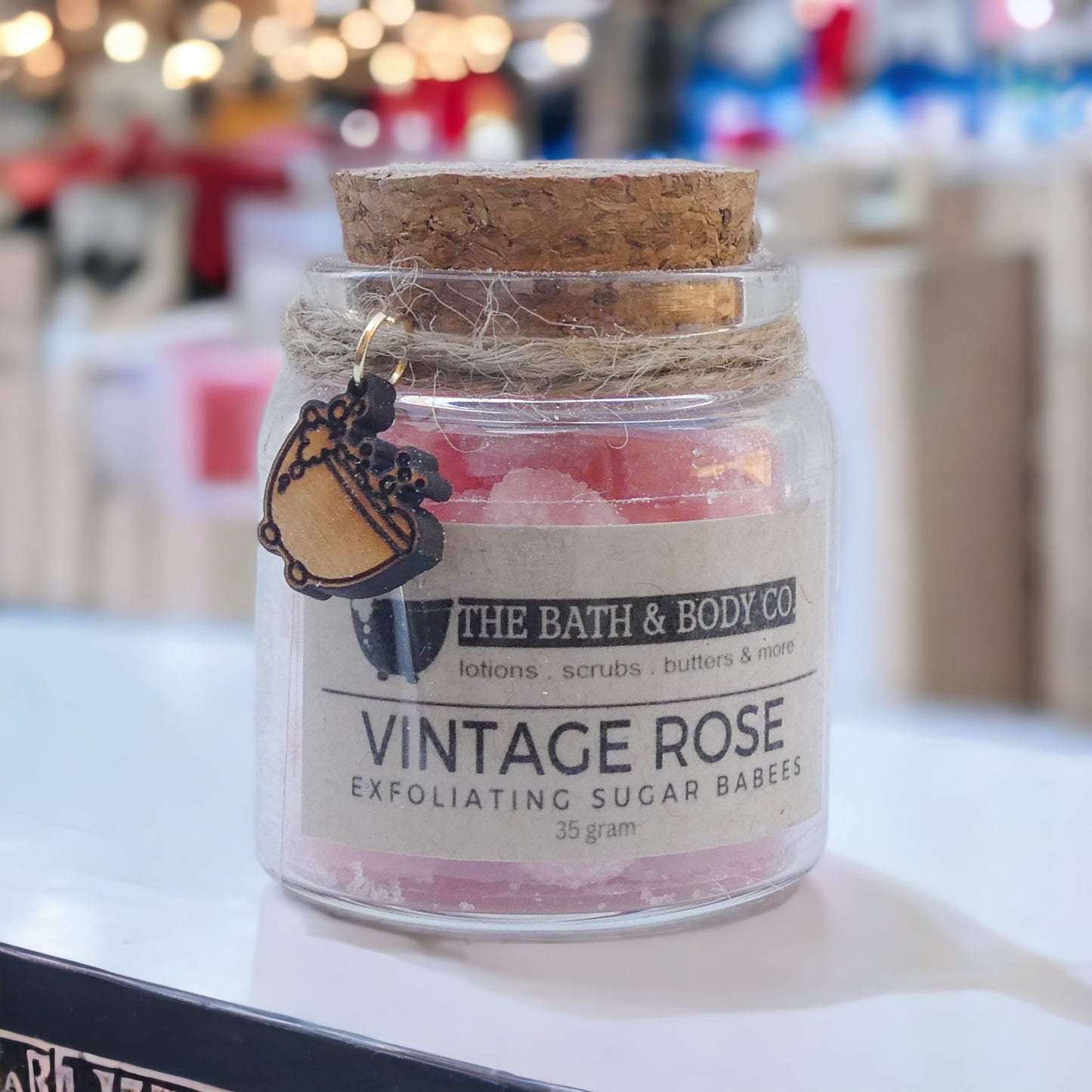 “Vintage Rose” Exfoliating Sugar Babees