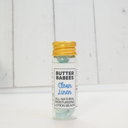 Clean Linen Shea Butter -handmade, all-natural moisturizing lotion beads