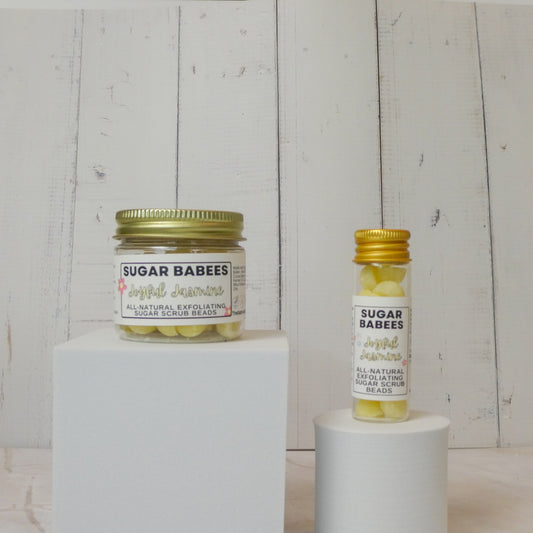 Joyful Jasmine Exfoliating Sugar Scrub -handmade, all-natural exfoliating scrub beads