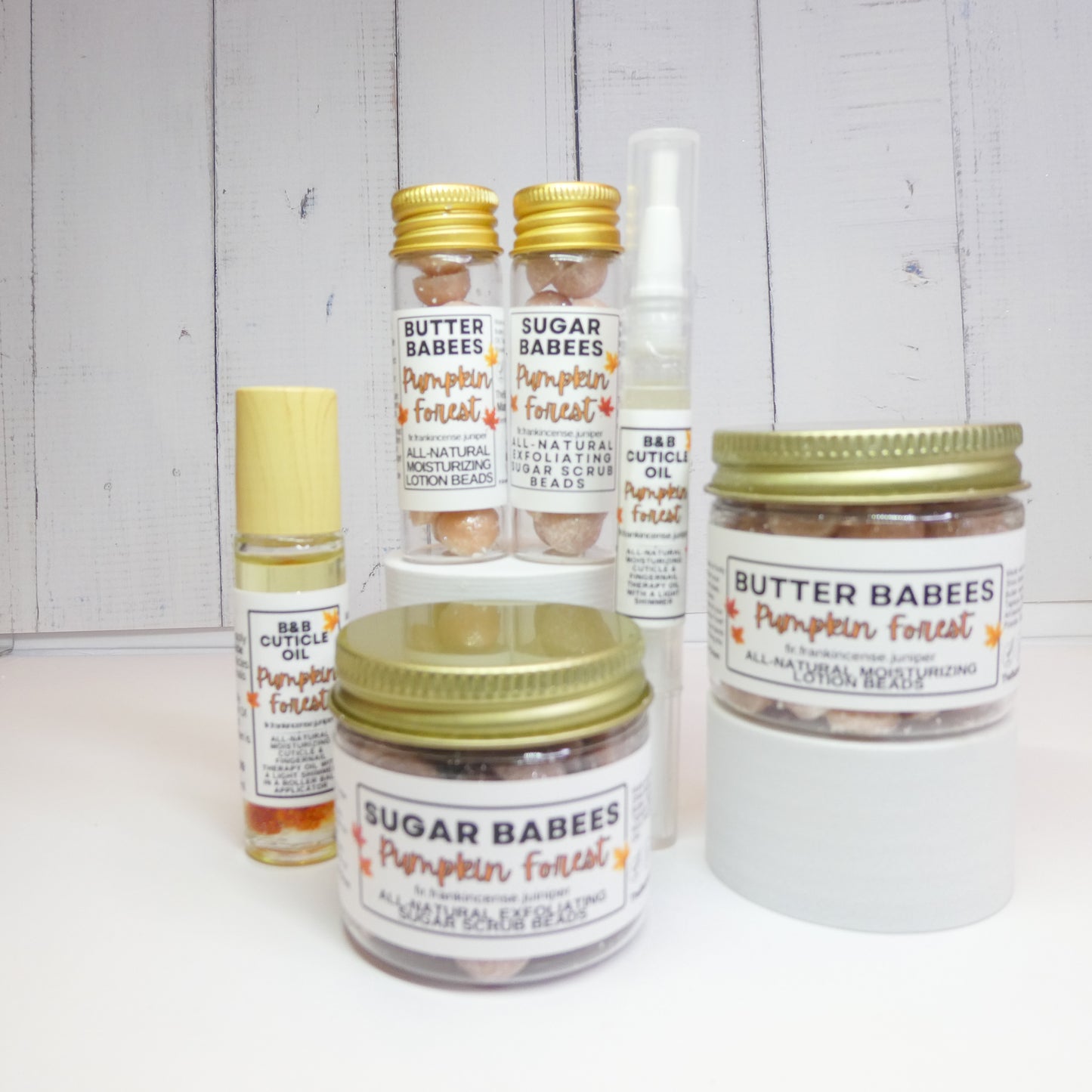 Pumpkin Forest Shea Butter handmade, all-natural moisturizing lotion beads