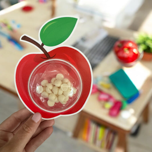 Apple Shaped Teacher Gifts– All Natural Lotion Beads