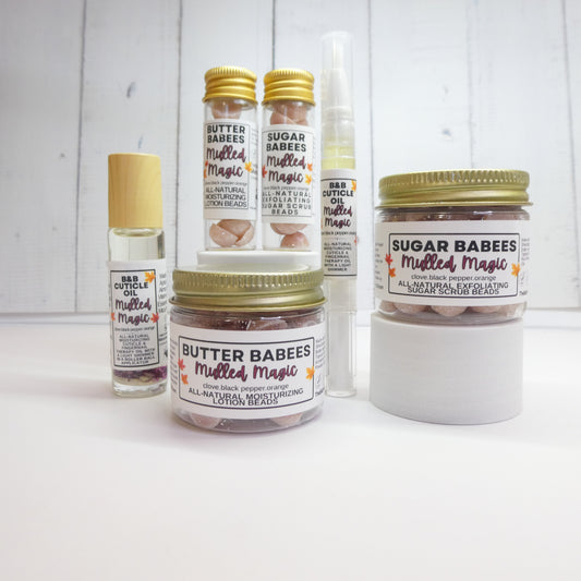 Mulled Magic Shea Butter handmade, all-natural moisturizing lotion beads