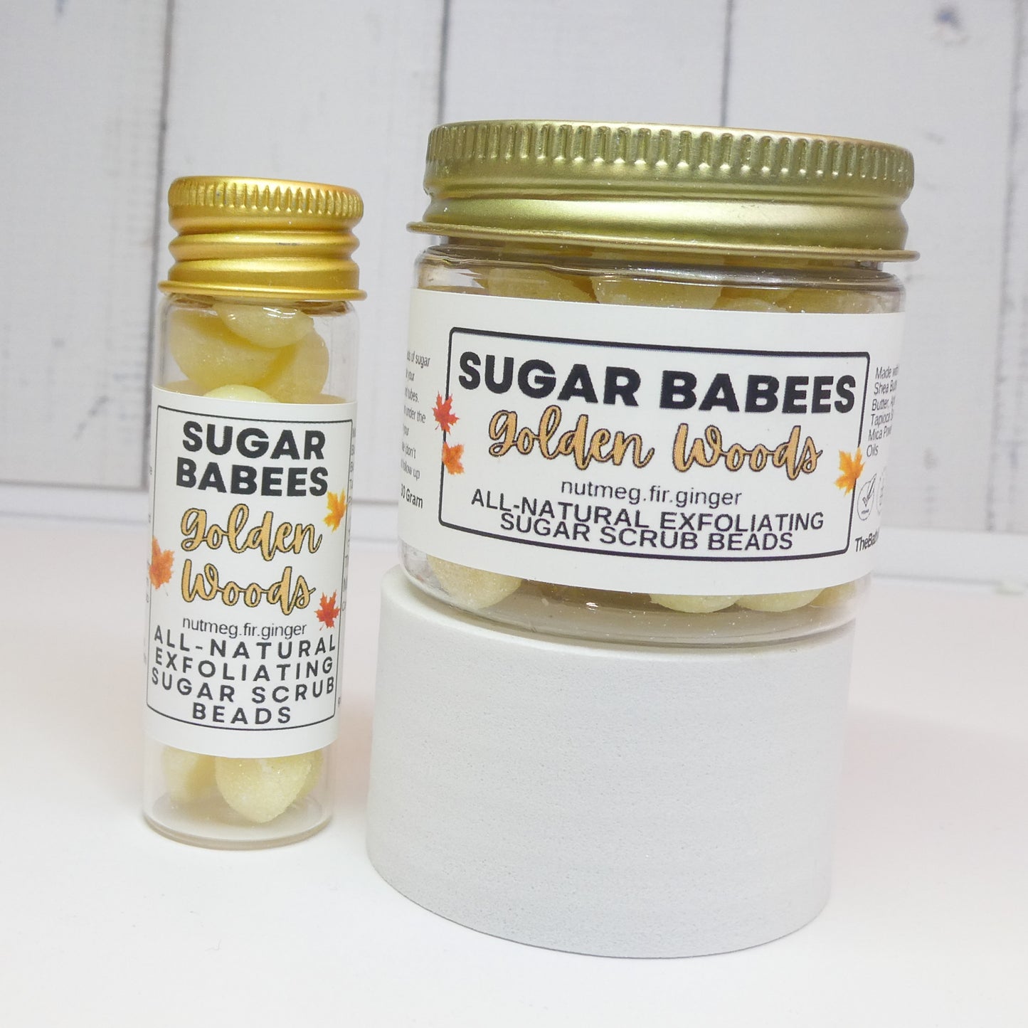 Golden Woods Shea Butter handmade, all-natural moisturizing lotion beads